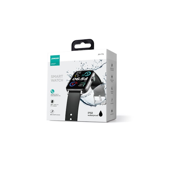 JR-FT5 Fit-Life Series Smartwatch med Opkaldsbesvarelsesfunktion - Sort