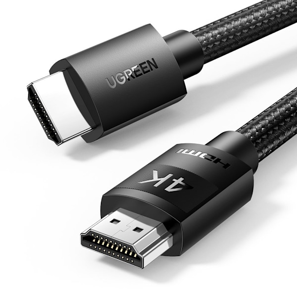 Flettet kabel HDMI 2.0 4K høj kvalitet OFC 3m sort