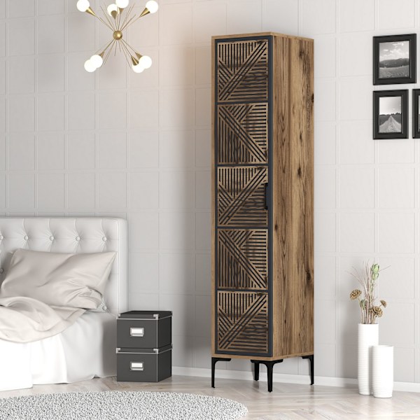 Garderobe Kumsal P - Valnød, antracit