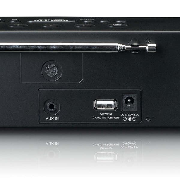DAB+ FM Bluetooth clockradio med USB-opladning
