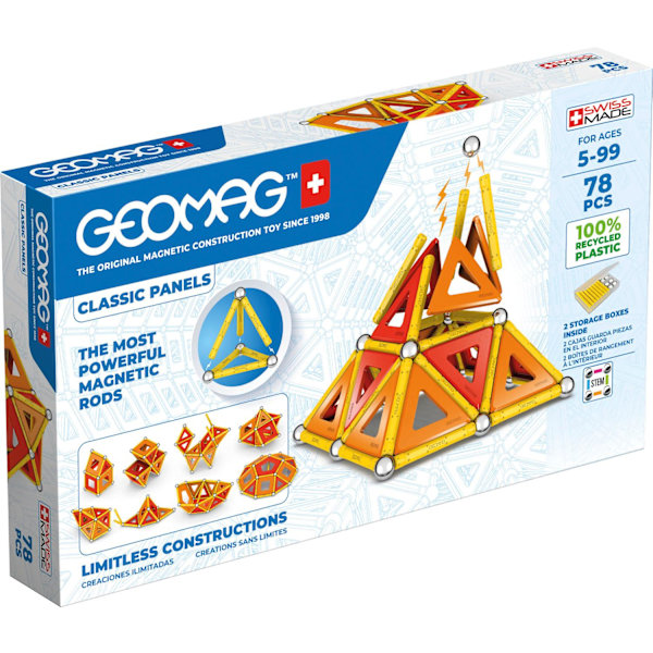Geomag Classic Panels Recycled 78 Pcs