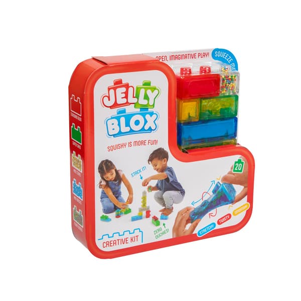 Jelly Blox Sensorisk Byggesæt, 20 Bløde Klodser