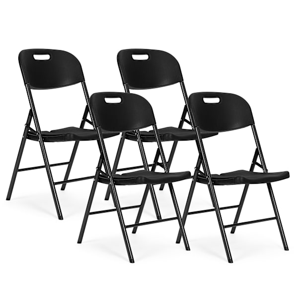 Catering Sæt – Klapbord + 4 Stole HDPE Sort MultiGarden