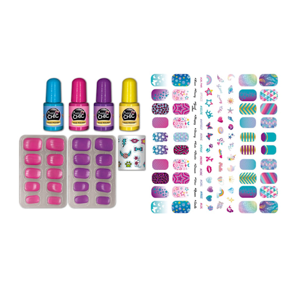 Crazy Chic Nagelkit - Glow In The Dark multifärg