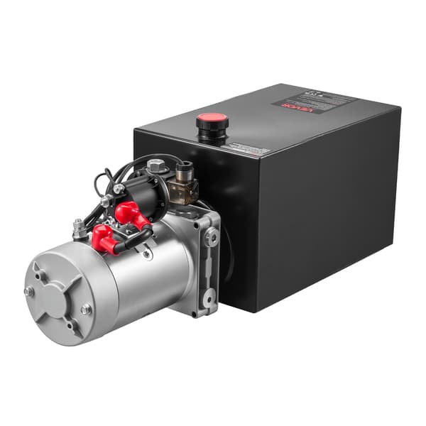 12V hydraulaggregat, 15-liters enkelverkande tömningspump
