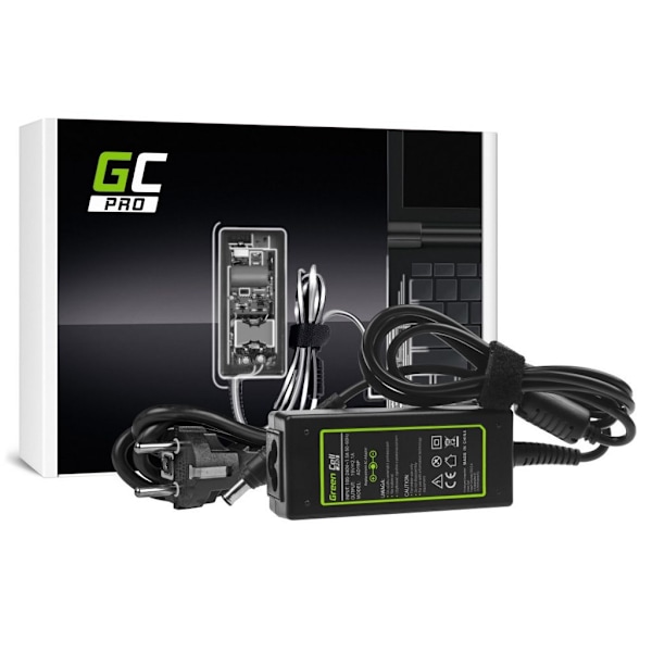 Green Cell PRO Oplader / AC Adapter 19V, 2.1A, 40W til Samsung Sort