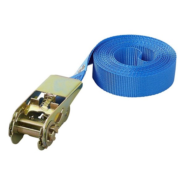 Bind strop blå med skralde 5 meter