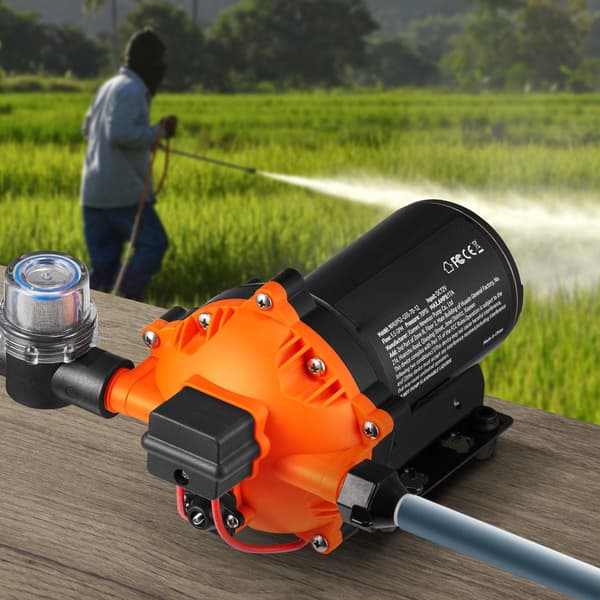 12V vattenmembranpump, 5,5 GPM, 70 PSI, 1/2 MNPT