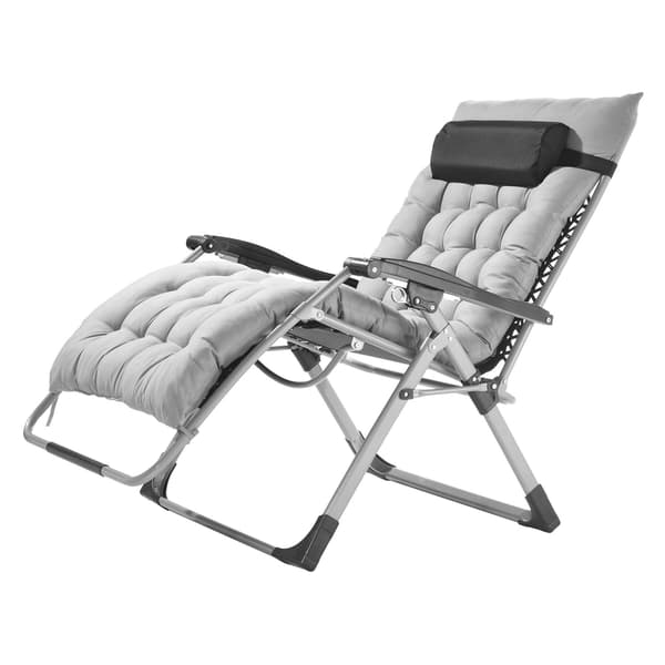 Zero Gravity-stol 86 cm, 225 kg, justerbar, grå