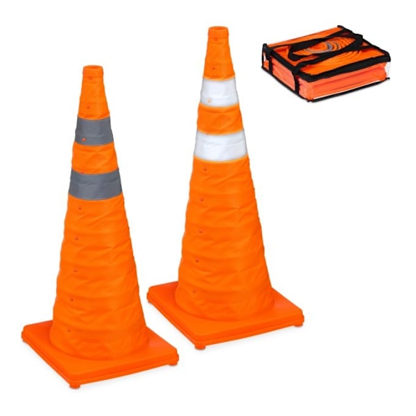 Foldbare pyloner 70 cm i 2-pak
