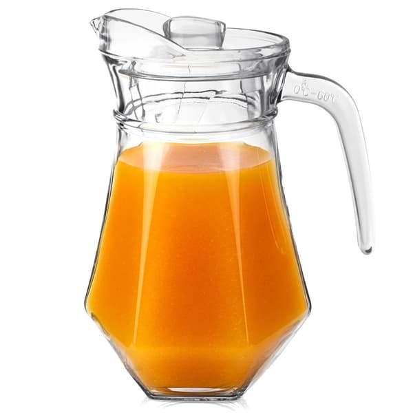 Glaskande med låg, 1,2 l, varmebestandig