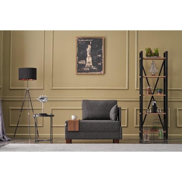 1-sædet sofa flyve højre - antracit