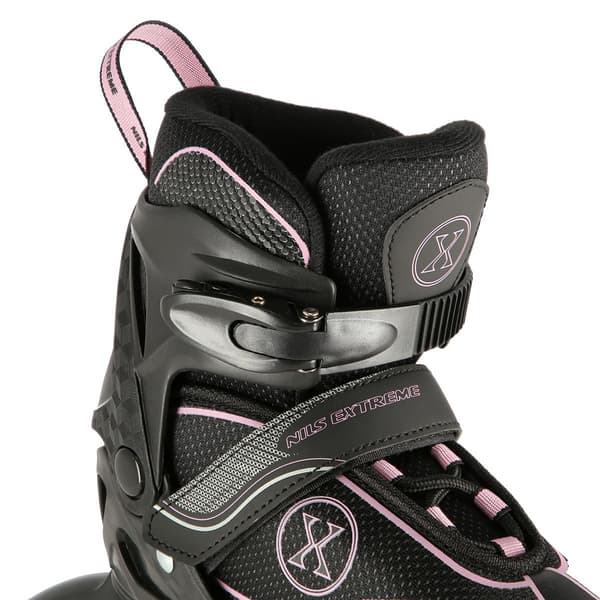 In-line skøjter, sort-pink, størrelse M (35-38)