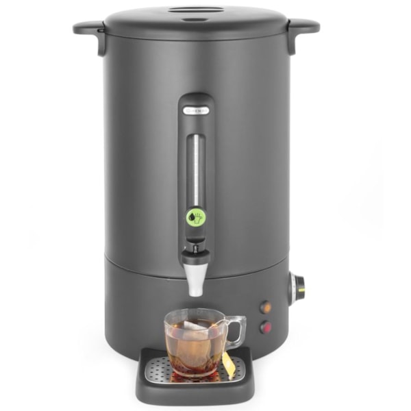 Kaffevarmer med dryppende vandhane sort Concept Line 10 l - Hendi 211458