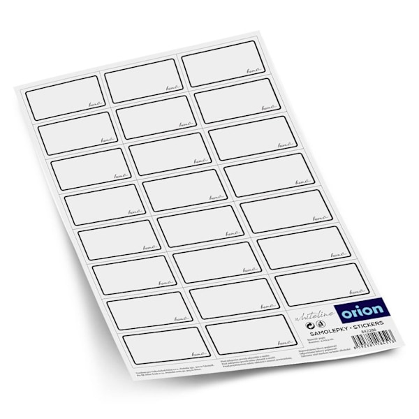Krydderistickers hvide selvklæbende WHITELINE 23 stk.