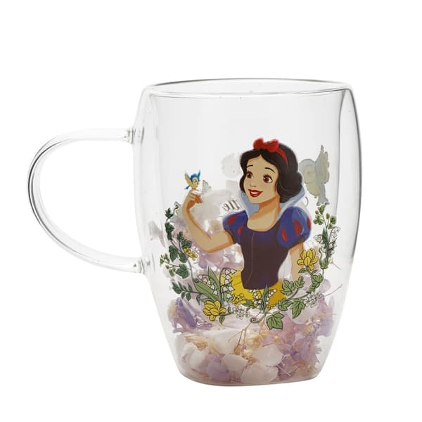 Disney Snehvide blomsterdekoreret glaskrus