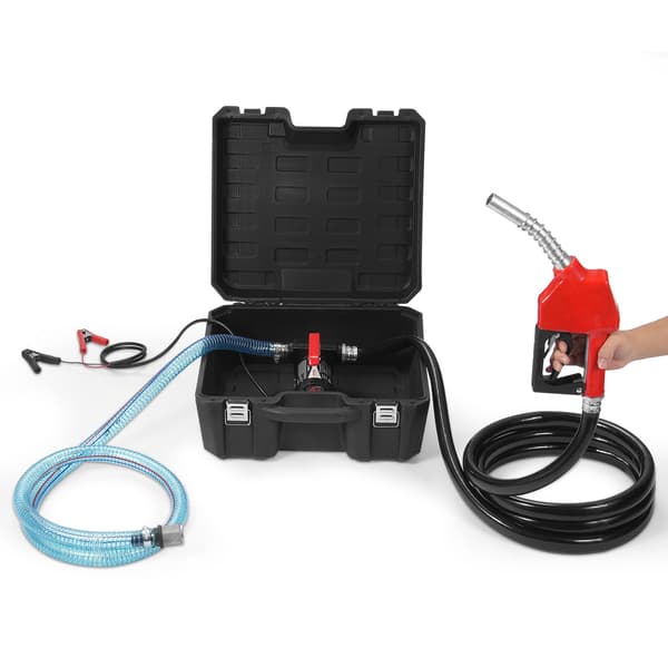 Bränsleöverföringspump 12V, 10 GPM, automatisk avstängningsmunstycke