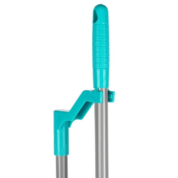 Sopskyffel och borste med långt skaft – 95 cm, gummispets