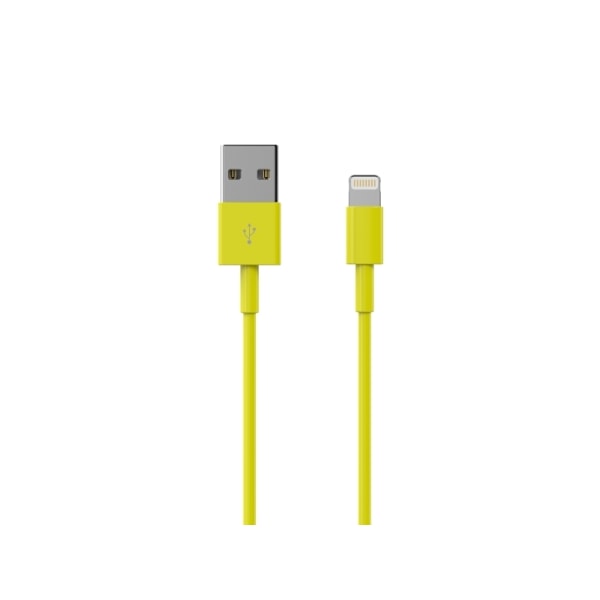 Sinox Lightning kabel. 2 m. Gul