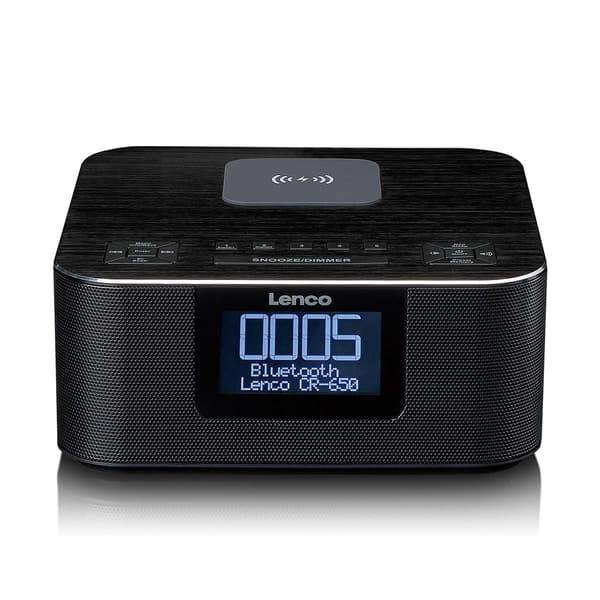 DAB+ Bluetooth-clockradio med trådløs opladning