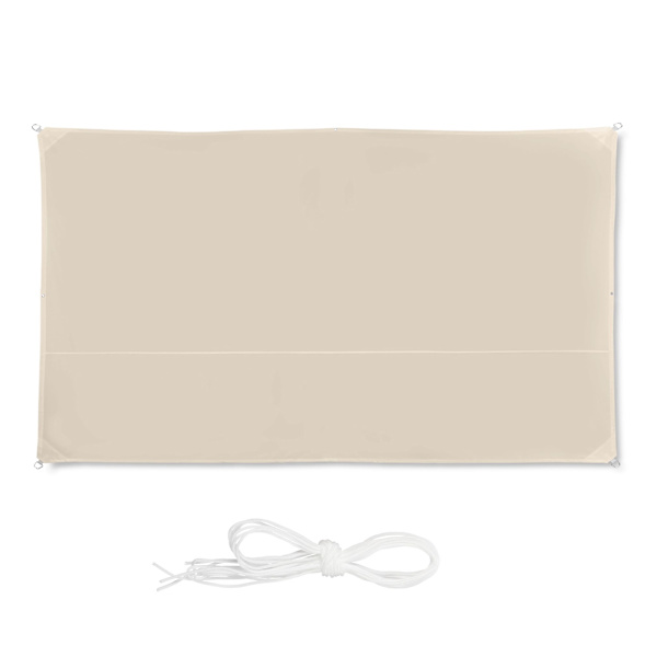 Solsegel rektangulär beige