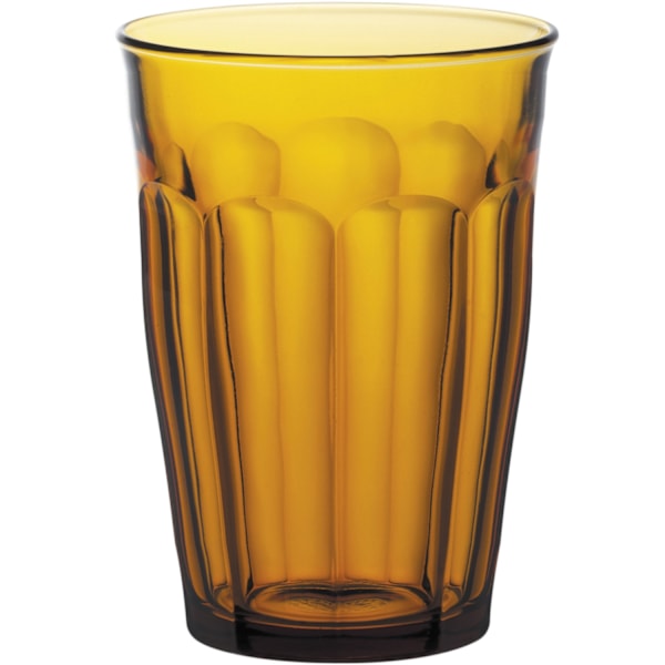 Duralex PICARDIE AMBER korkea lasi 360 ml oranssi - sarja 6 kpl.