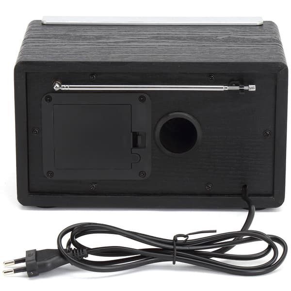 AM/FM analoginen radio Musta