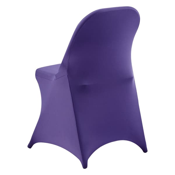 Stretchstolbetræk, lilla, 50-pak polyester spandex