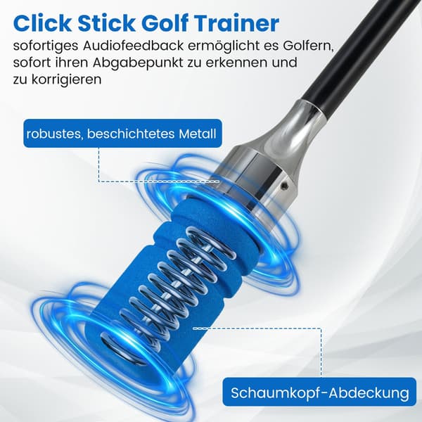 Golfsvingtræner med skridsikkert greb, blå, 80 cm