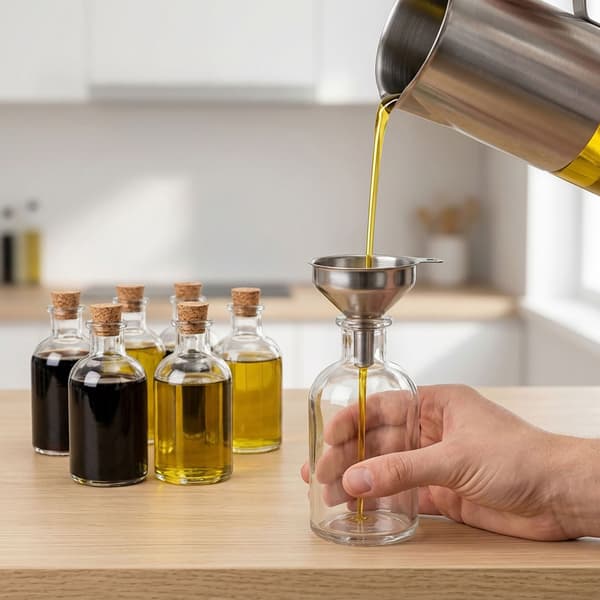 8 lasipullon setti korkeilla – 150 ml, pyöreä