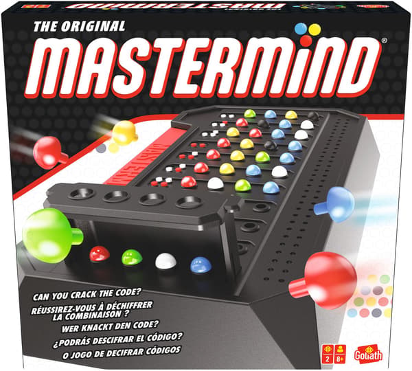 Mastermind-strategiapeli, 2 pelaajaa, 7+ vuotta