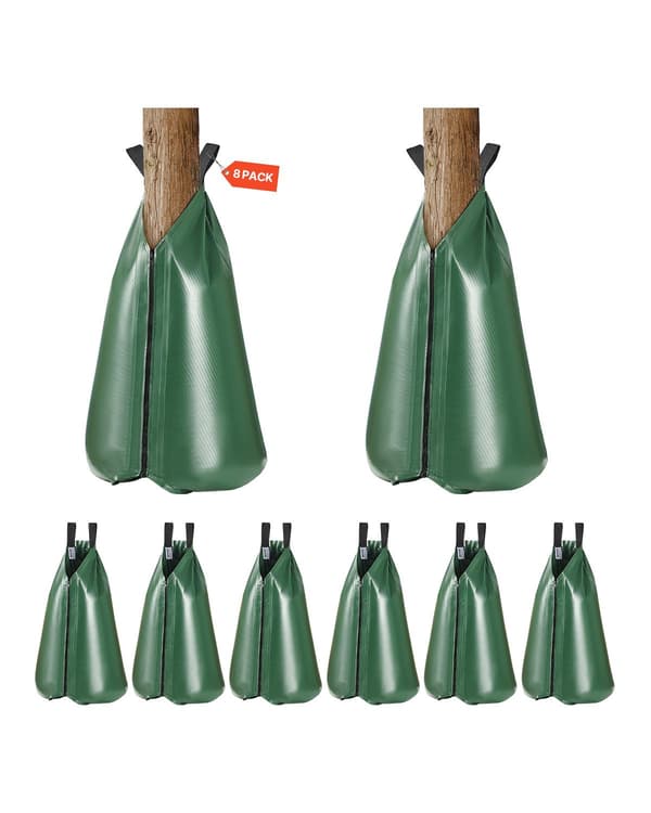 Trädbevattningspåsar, 8-pack, 20 gallon långsam frisättning