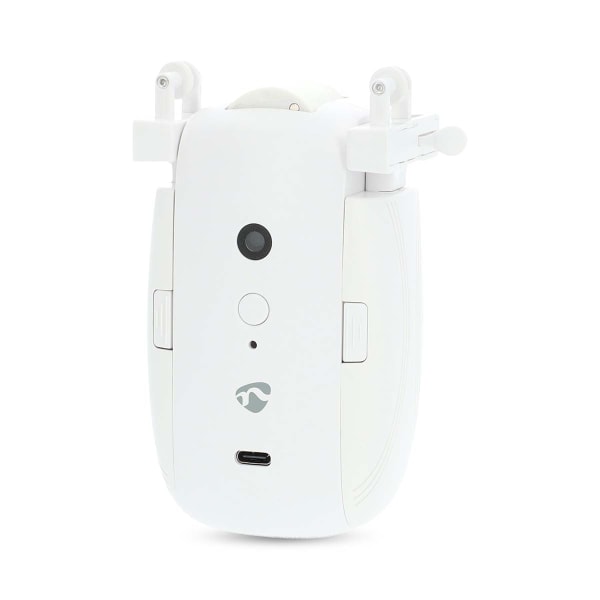 SmartLife Robot med Gardin | I-Skinne / U-Skinne | Draperer / Gardiner | Batteri / USB Drevet | 4000 mAh | Bluetooth® | Hvid