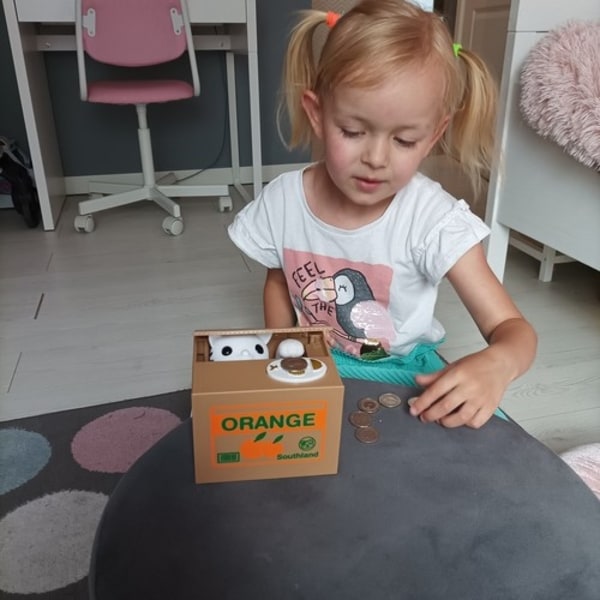 Batteridriven spargris - kattunge 22468
