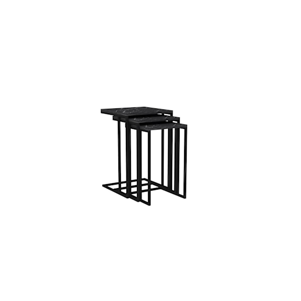Pesäpöytä (3 kpl) Black Mermer