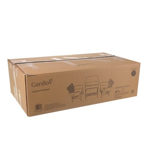 Sort Rattan Havemøbelsæt – 2 Stole, Sofa, Bord