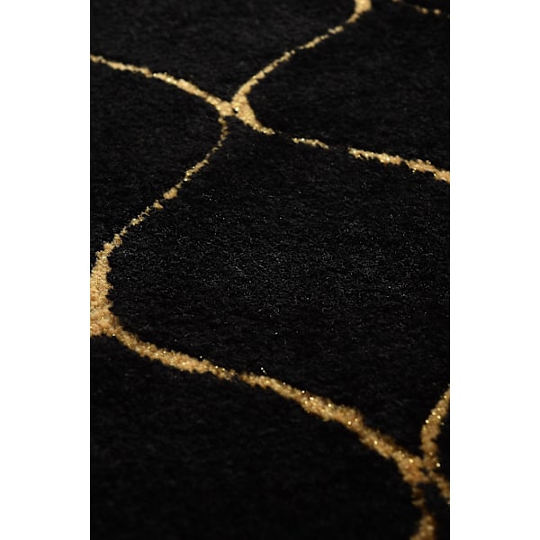 Akrylbademåtte Infinity - Sort (70 x 120)