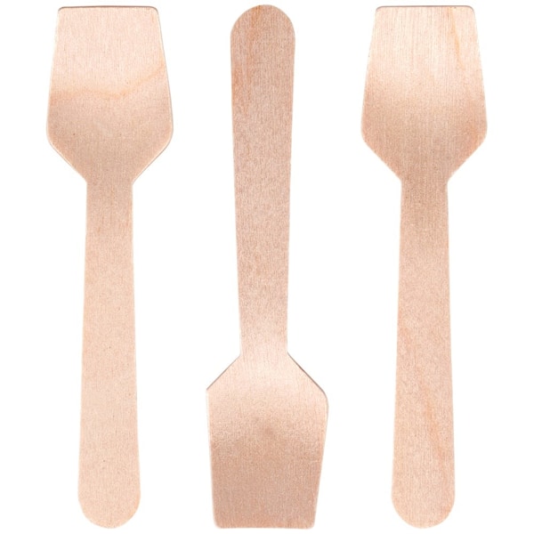 Engangs isskeer af træ 9,5 cm 30 stk.