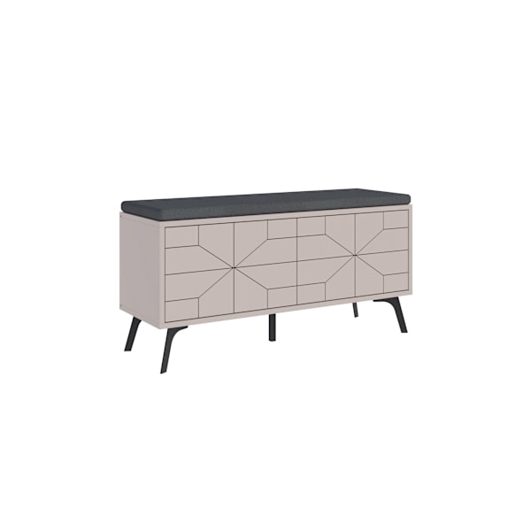 Skoskåp Dune Bench - Lätt Mocka