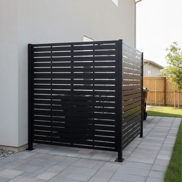 Insynsskydd för soptunnor, 120 cm, modulär design