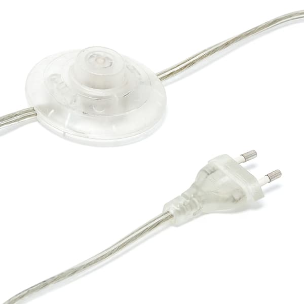 Trebenet gulvlampe i hvid & guld