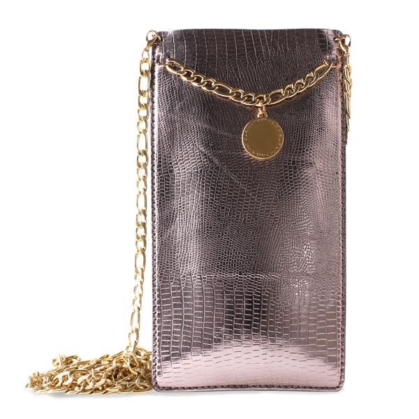 PURO GLAM Chain - Universal taske til smartphones med 2 kortplad