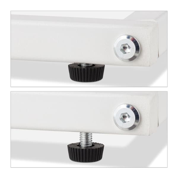 C-formet sidebord hvid