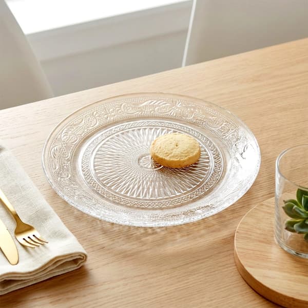 Glasdesserttallrik, 18 cm diameter, diskmaskinssäker
