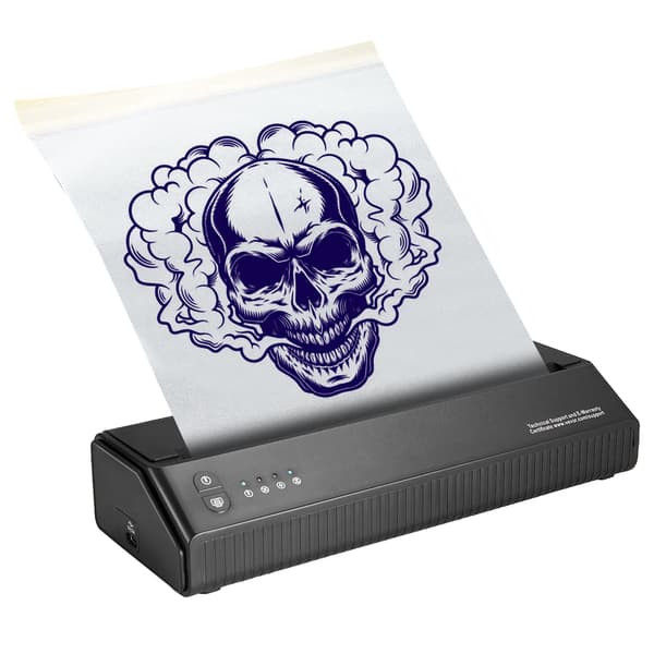 Tatoveringsstencilprinter, Bluetooth termisk, 10 overføringsark