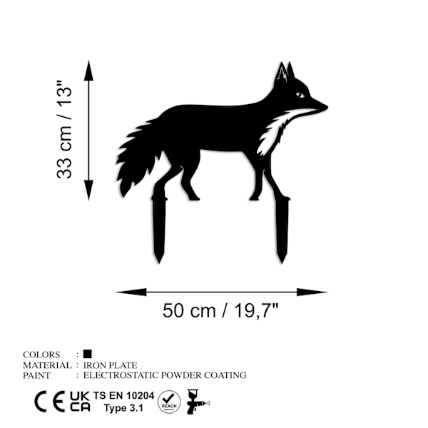 Dekorativt objekt Fox 01