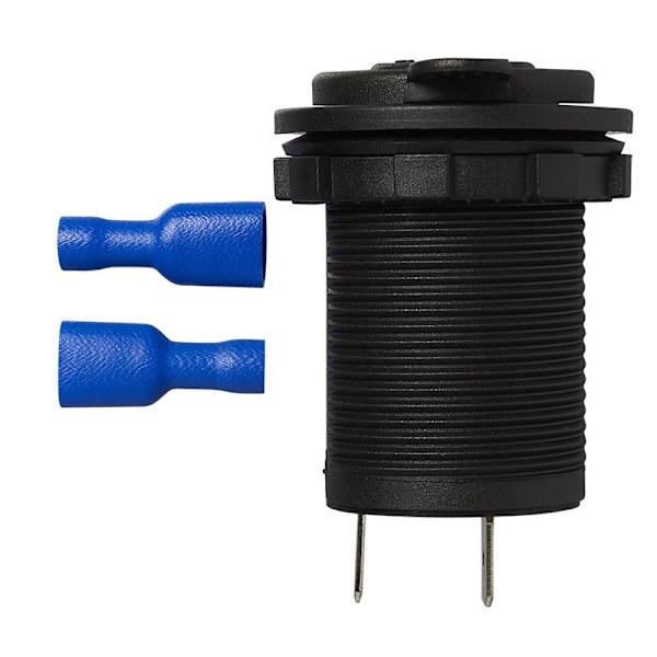 Indbygningsstik DIN 12V/24V i blister