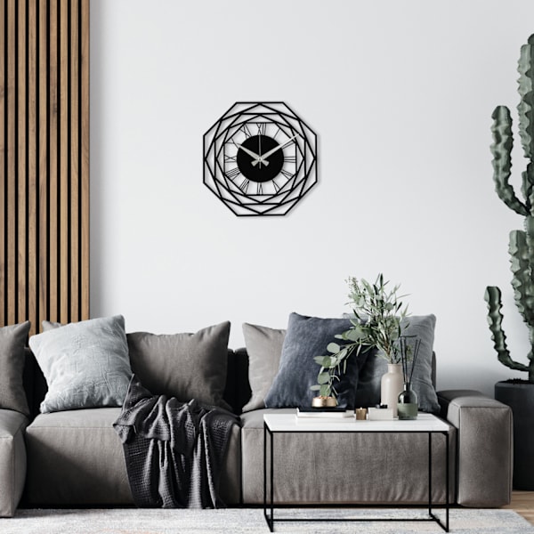 Koristeellinen metalliseinäkello Enzoclock - S012