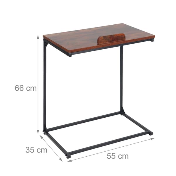 Laptop sidebord – vipbart, skridsikkert, C-formet