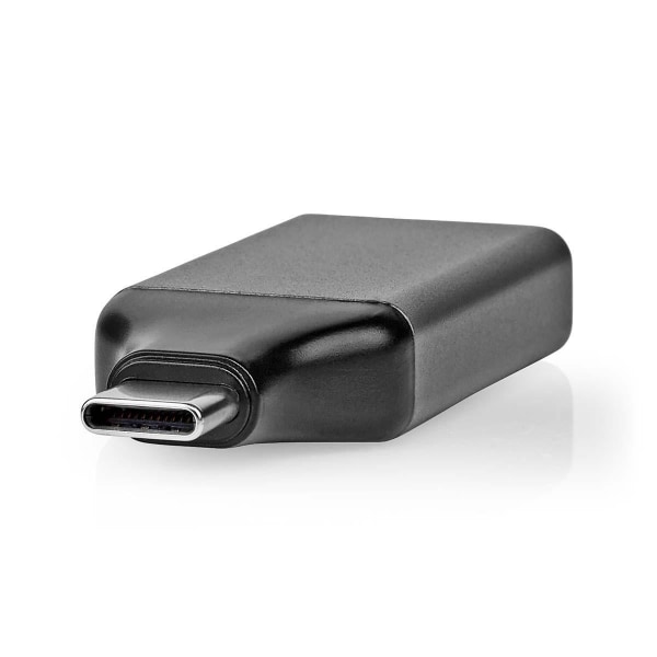 USB-C™ Sovitin | USB 3.2 Gen 1 | USB-C™ Uros | DisplayPort Naaras | 4K@60Hz | Pyöreä | Niklattu | Harmaa / Musta | Kirjekuori